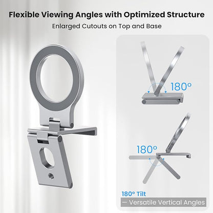 Itramax Continuity Camera Mount for iMac&Desktop Monitor,Magnetic iPhone Webcam Stand,Adjustable Phone Webcam Holder for MagSafe iPhone 17 Pro/16/15/14/13/12/11/XR/XS,Mac,Apple TV 4K,Studio Display