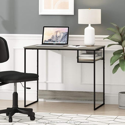 Furinno Moretti Lifestyle Study Desk, 35 Inches, French Oak Grey