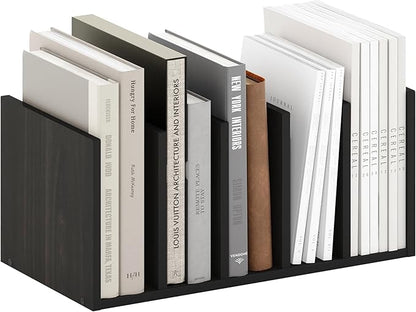 Furinno Hermite Desk Organizers and Accessories with File Holder, Office Organization, Desk Top Book Shelf, for Office Supplies, Black Espresso