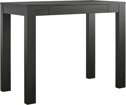 Office Desk Minimalist Desk with Storage Drawer Study Table for Laptop and Paperwork Home Office Furniture(Black)