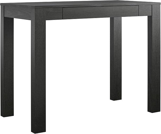 Office Desk Minimalist Desk with Storage Drawer Study Table for Laptop and Paperwork Home Office Furniture (Color : Black) (Black)