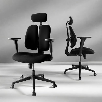 Ergonomic Office Chair, Dynamic Split Back Lumbar Support, Thick High-Density Molded Foam Seat, 4D Adjustable Armrests, Swivel High Back Computer Desk Chair for Home Office, Flex S3