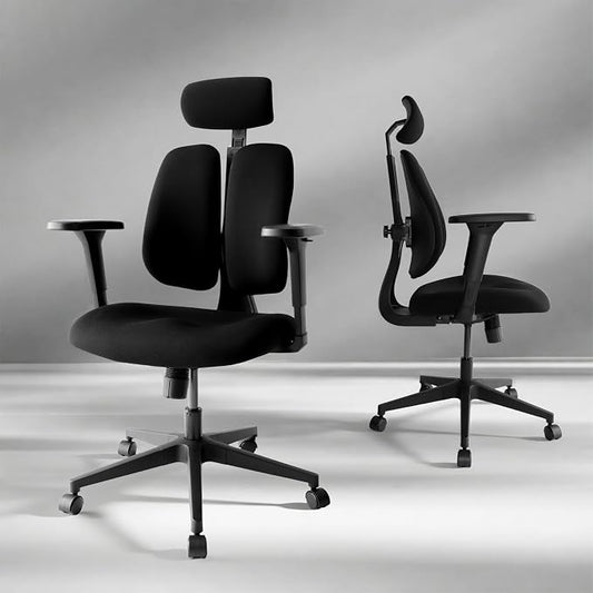 Ergonomic Office Chair, Dynamic Split Back Lumbar Support, Thick High-Density Molded Foam Seat, 4D Adjustable Armrests, Swivel High Back Computer Desk Chair for Home Office, Flex S3