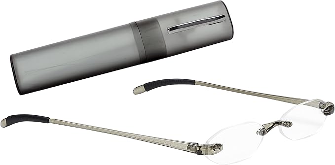 SAV Eyewear Unisex Flexi Lights Reading Glasses, 5000 Gray +1.50 Power