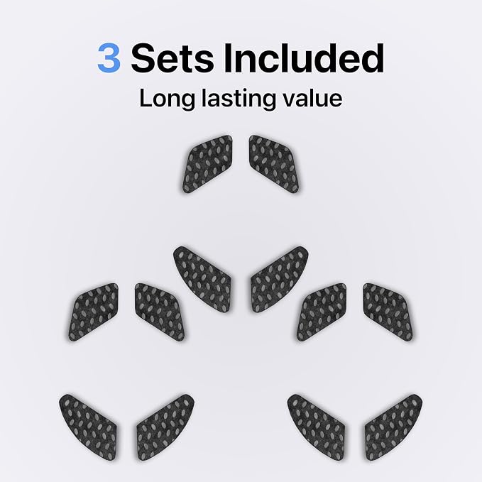 Adhesive Mouse Pad, 3 Pack - Minimalist Mousepad for Glorious Model D