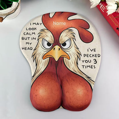 Custom Face Funny & Naughty Personalized Photo 3D Mouse Pad, Custom Face Sexy Body 3D Mouse Pads for Naughty Couple Funny Coworkers Troll, 3D Mouse Pads Adult Jokes Gifts for Couple Coworker Troll (4)