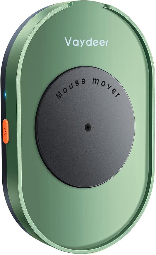 Vaydeer Undetectable Mouse Mover, M3 Mouse Jiggler Device with ON/Off Switch, Driver-Free Shaker Wiggler Mouse Movement Simulation for Computer Awakening, Gift Ideal for Men/Women (Dark Green)