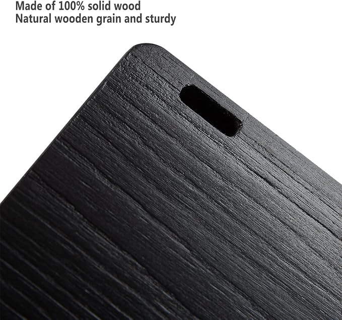AZSKY Classic Nursery Book Shelves Black Wooden Floating Shelves Wall Bookshelf for Bathroom Decor Kitchen Spice Rack Organizer Kids Room 24 Inch Set of 3