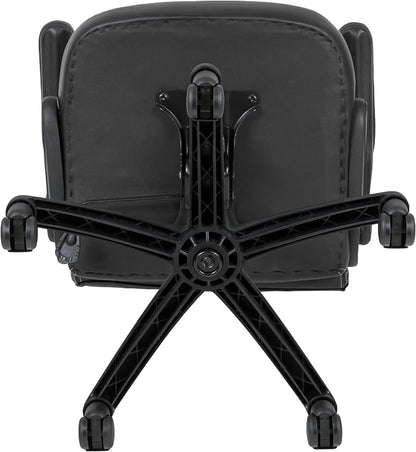 Flash Furniture X10 High-Back LeatherSoft Racing Style Gaming Chair with Flip-Up Arms, Ergonomic Padded Swivel Computer Chair, Orange/Black