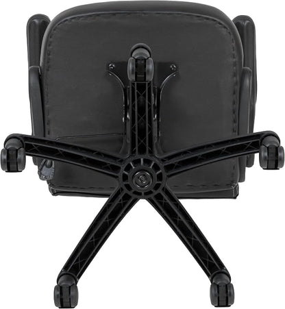 Flash Furniture X10 High-Back LeatherSoft Racing Style Gaming Chair with Flip-Up Arms, Ergonomic Padded Swivel Computer Chair, White/Black