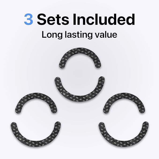 Adhesive Mouse Pad, 3 Pack - Minimalist Mousepad for Logitech Pebble