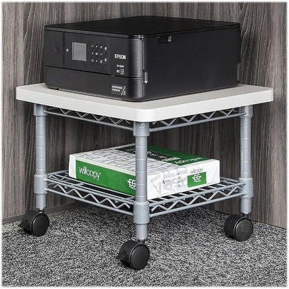 Safco 5206GR Underdesk Printer/Fax Stand One-Shelf 19w x 16d x 13-1/2h Gray