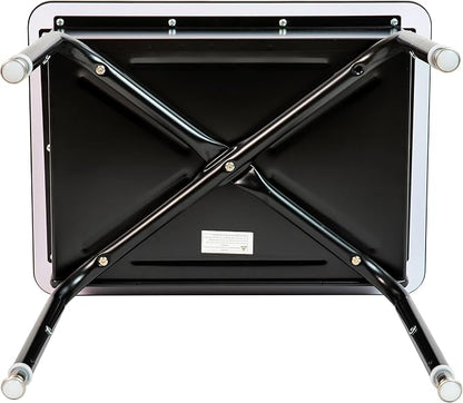 Flash Furniture Billie Student Desk - Gray Open Front Metal School Desk - 24"W x 18"D Adjustable Height, Durable Desk for School or Remote Learning, Set of 5