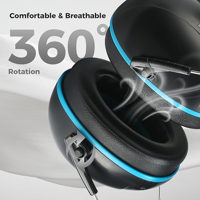 ProCase Noise Reduction Earmuffs, 28 NRR Noise Canceling Headphones for Kids Adults, Hearing Protection Sound Proof Ear Muff
