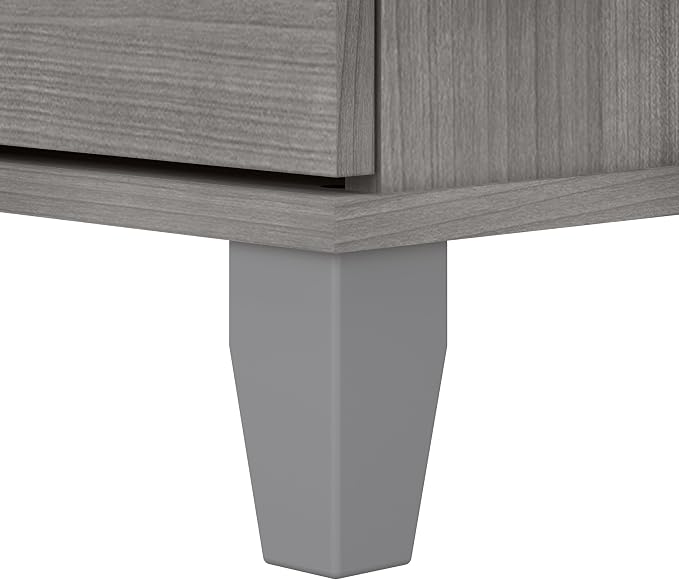Bush Home 2 Drawer Lateral File Cabinet, Letter and Legal-Size Document Storage for Home or Professional Office, Somerset Collection, Platinum Gray