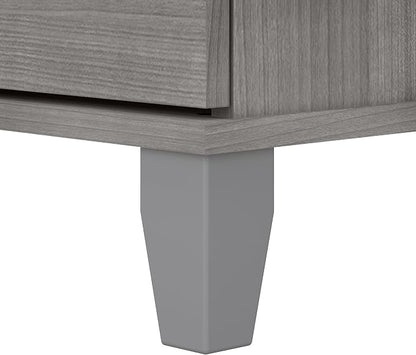Bush Home 2 Drawer Lateral File Cabinet, Letter and Legal-Size Document Storage for Home or Professional Office, Somerset Collection, Platinum Gray