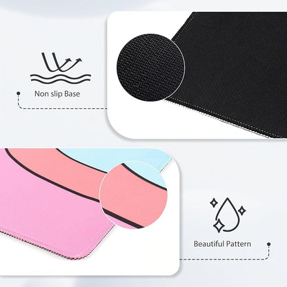 iCasso Desk Mat, XXL Large Mouse Pad with Stitched Edges, Anti-Slip Big Mousepad for Desktop, Keyboard Mat for Computer (Topographic)