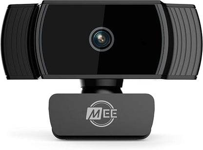 MEE Audio C6A 1080p HD Webcam with Microphone, Autofocus, Low Light Correction, 360° Rotation; USB Streaming Web Camera for Video Calling via Zoom/Hangouts/Skype on Computer PC Mac Laptop Desktop