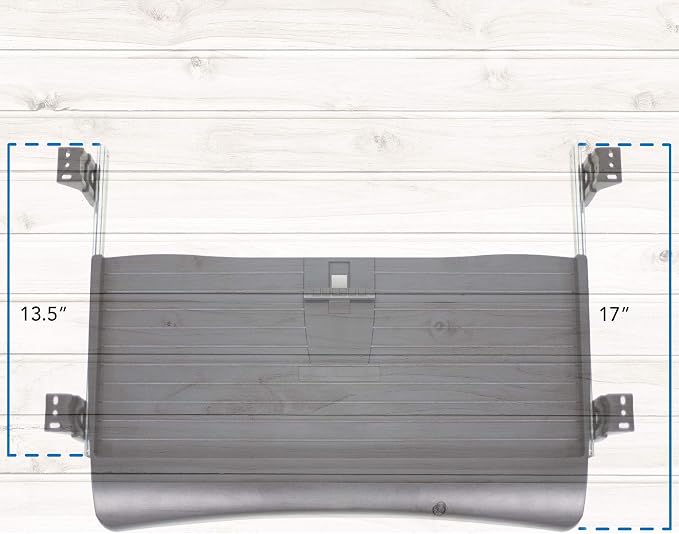 Mount-It! Keyboard Tray Under Desk with Adjustable Mouse Platform – Easy-Glide Sliding Drawer Under Desk Slide Out – Ergonomic Under Key Board Shelf for Office, Gaming, and Workstations