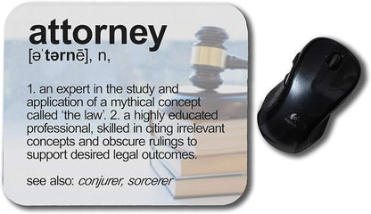 Attorney Definition Funny Computer Mouse Pad