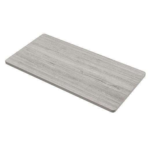 SANODESK Universal Tabletop 55"x28"x1" Thickness One-Piece Table Top Rectangular Particle Board for Standing Desk and Home Office Desk Countertop DIY,White Wood Top