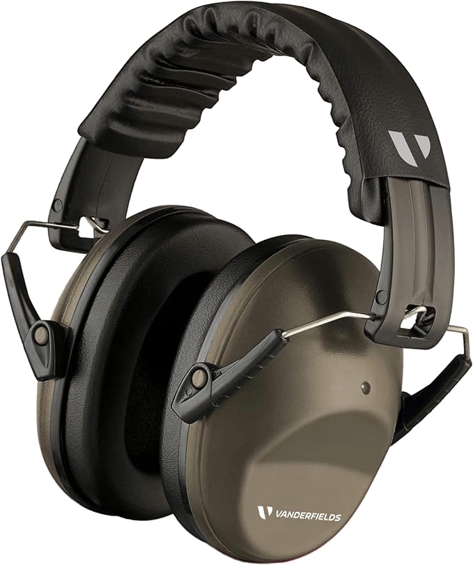 Vanderfields - Hearing Protection Ear Muffs - Over 31 dB (2K Hz) Broad Noise Cancelling Sound Reduction - Adults & Teens
