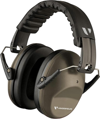 Vanderfields - Hearing Protection Ear Muffs - Over 31 dB (2K Hz) Broad Noise Cancelling Sound Reduction - Adults & Teens