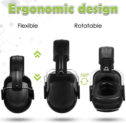 Yunsailing 4 Pcs Nrr 28db Noise Reduction Ear Protection Hearing Protection Muffs Foldable Headphones for Shooting