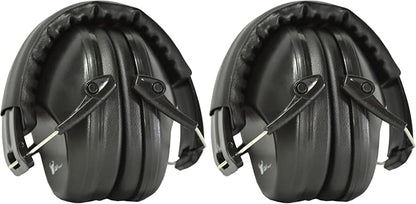 Earmuff hearing protection with low profile passive folding design 26dB NRR and reduces up to 125dB