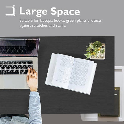 BestOffice Computer Desk,Home Office Desk, Modern Simple Style for Home Office Study Writing (Black, 32 Inch)