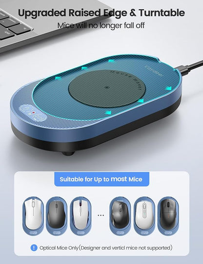Vaydeer M4 Utra Mouse Mover with APP, Undetectable Mouse Jiggler Device with Remote Control and Timer Function, Driver-Free Shaker Wiggler Mouse Movement Simulation for Computer Awakening-Olive Green