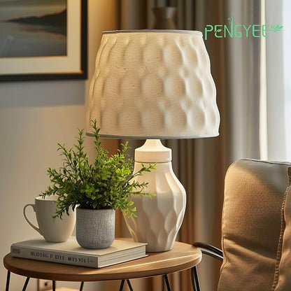 4 Pack Small Fake Plants in Farmhouse Concrete Planter | Artificial Plants Indoor, Home Decor, Bathroom Bedroom Shelf Desk Office Table Kitchen Room Decor