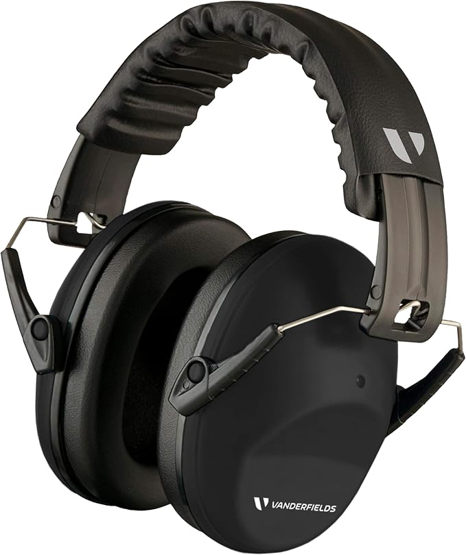 Vanderfields - Hearing Protection Ear Muffs - Over 31 dB (2K Hz) Broad Noise Cancelling Sound Reduction - Adults & Teens
