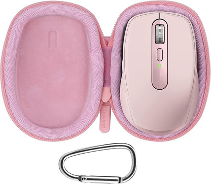 Lebakort Hard Case Compatible with Logitech MX Anywhere 3S Anywhere 3 Anywhere 2S Anywhere 2 Compact Performance Mouse (Rose Case)