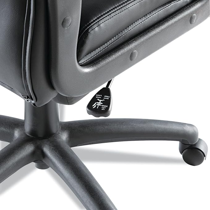 Alera Fraze Series High-Back Swivel/Tilt Chair, Black Leather