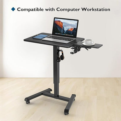 BONTEC Desk Extender Tray, 11.8"x5.9" Table Mount Arm Wrist Rest Shelf, 90°Foldable Elbow Support, Clamp on Computer Arm Rest for Desk, Office & Home Use, Durable & Easy to Install, Black Carbon Fiber