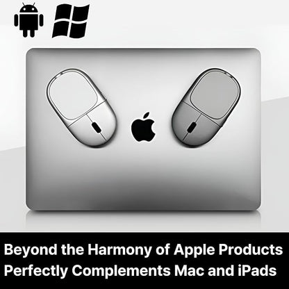 Magnito – Magnetic Wireless Bluetooth Mouse for MacBook, iPad, Laptop, Windows, Chrome OS, Linux – Compact & Portable, Slim, Lightweight, Quiet Clicks – The Best Travel Mouse (Space Gray)