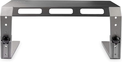 StarTech.com Monitor Riser Stand - for up to 32" (22lb/10kg) Monitor - Height Adjustable - Computer Monitor Riser - Steel and Aluminum (MONSTND)