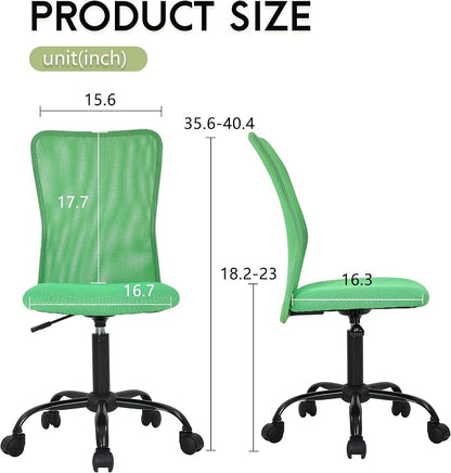 BestOffice Ergonomic Office Chair Desk Chair Mesh Computer Chair Armless Back Support Modern Executive Rolling Swivel Chair with Lumbar Support(Green)