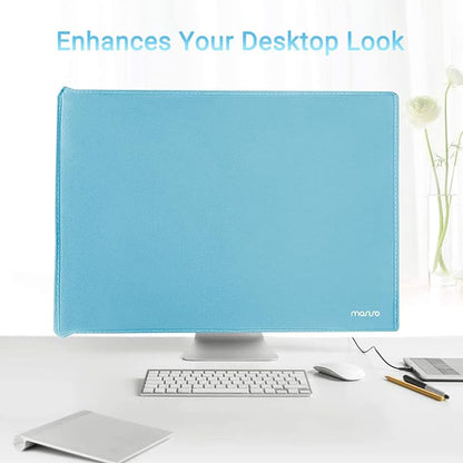MOSISO Monitor Dust Cover 26, 27, 28, 29 inch Anti-Static Dustproof LCD/LED/HD Panel Case Computer Screen Protective Sleeve Compatible with iMac 27 inch, 26-29 inch PC, Desktop and TV, Sky Blue