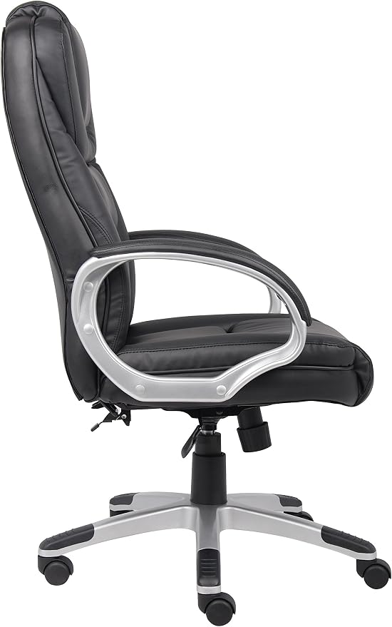 Boss Black No Tools Required Executive Leather Chair