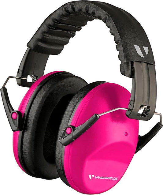 Vanderfields - Hearing Protection Ear Muffs - Over 31 dB (2K Hz) Broad Noise Cancelling Sound Reduction - Adults & Teens
