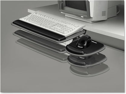Fellowes 93841 Adjustable Standard Keyboard Platform, 20-1/4w x 11-1/8d, Graphite/Black, 4.5" x 30.5" x 20"