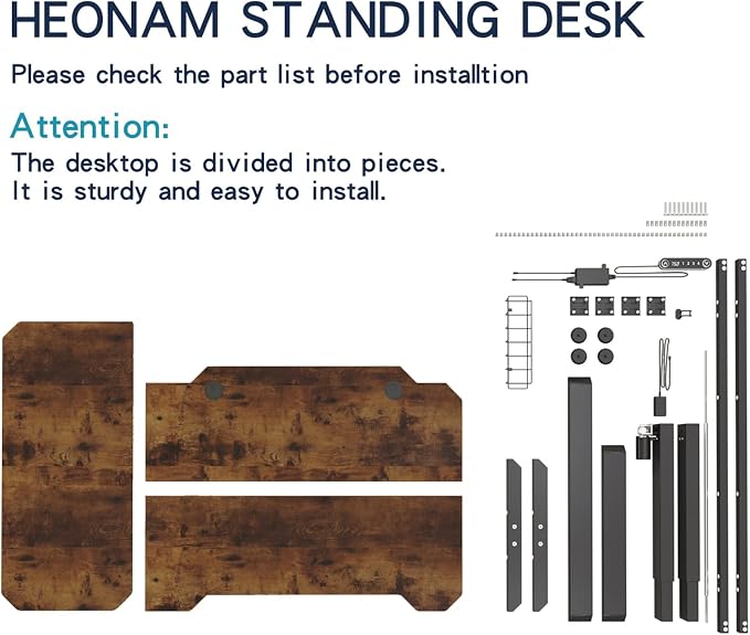59 Inch Electric Standing Desk, Height Adjustable Sit Stand Desk with Memory Control and Spacious Desktop for Home Office