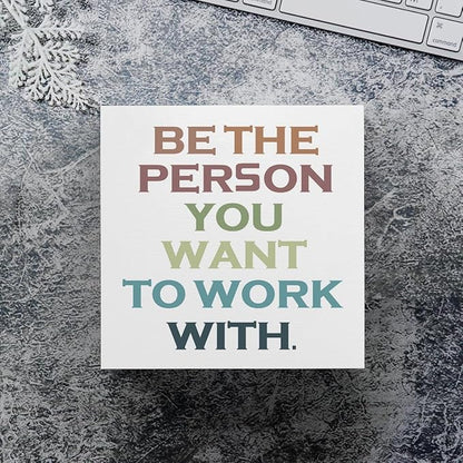 mmiishe Office Decorations for Work Positive Affirmations Motivational Gift | Encouragement Gifts for Women Cheer Up Gifts for Friend Mentor Coworkers Leader Coach Office Decor Birthday Gift 5 x 5 Inches