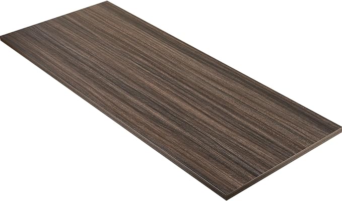 Kaboon Universal Tabletop 55"x20", Solid One-Piece Melamine Table Top, Double Desk L-Desk DIY, Home and Office,Eucalyptus