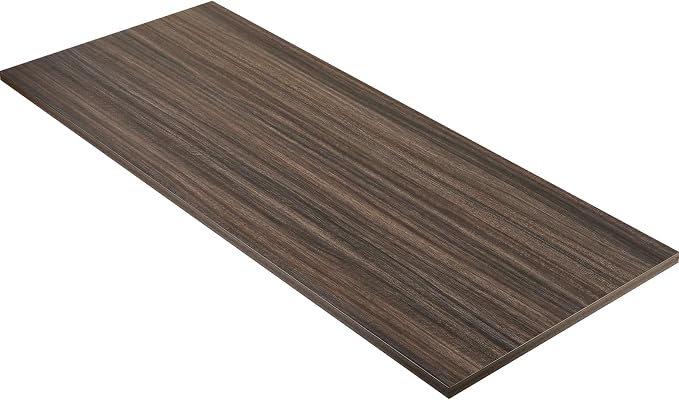 Kaboon Universal Tabletop 45"x20", Solid One-Piece Melamine Table Top, L-Desk Floating Desk DIY, Home and Office, Eucalyptus