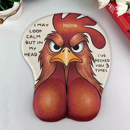 Custom Face Funny & Naughty Personalized Photo 3D Mouse Pad, Custom Face Sexy Body 3D Mouse Pads for Naughty Couple Funny Coworkers Troll, 3D Mouse Pads Adult Jokes Gifts for Couple Coworker Troll (4)