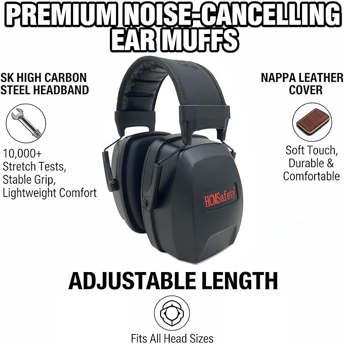 Ear Muffs For Noise Reduction Cancelling Hearing Protection Headphones Earmuffs Shooting Gun Range SNR 36dB Mowing