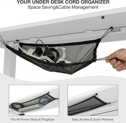 Acrolix Electric Standing Desk, Height Adjustable Home Office Desk with Memory Presets & Cable Management,White Sit Stand Desk for Work from Home, Ergonomic Computer Desk (55" x 24")